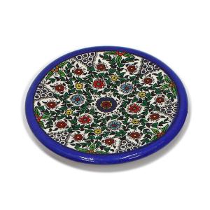 Hand Painted Floral Design Armenian Ceramic Coaster