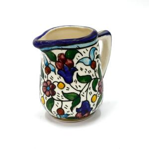 Armenian Ceramic Mini Jar From Jerusalem – Floral Style