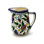 Armenian Ceramic Mini Jar From Jerusalem – Floral Style