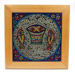 Ceramic Tile in Armenian Ceramic Style Framed – Tabgha, Sea of Galilee