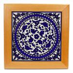 Ceramic Tile in Armenian Ceramic Style Framed – Floral