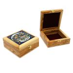 Jewels Box made of Olive Wood and Jerusalem Armenian Ceramic