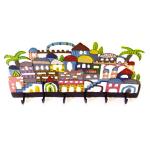 Jerusalem Key Holder Hand Painted By Yair Emanuel
