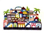 Jerusalem Key Holder Hand Painted By Yair Emanuel