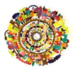 Hand painted Laser Cut Jerusalem Bowl By Emanuel