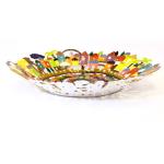 Hand painted Laser Cut Jerusalem Bowl By Emanuel