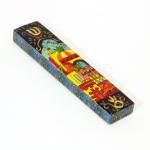 Yair Emanuel Jerusalem -Old City-Hand Painted Wooden Mezuzah