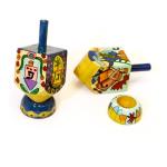 Set Of Two Hand Painted Hanukkah Dreidels By Emanuel