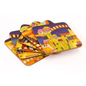 Set Of Six Coasters Jerusalem Designs