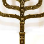 Handmade Brass Menorah With Emblems Of The Tribes