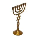 Handmade Brass Menorah Jewish Candelabra