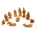 Beautiful Artistic Olive Wood Nativity With Arch Bark Of The Tree