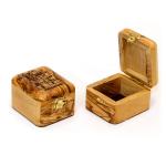 Olive Wood Box With Jerusalem Scene Laser Engraving