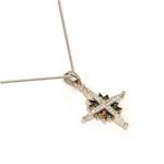 Star Of Bethlehem Pendant With Swarovski Crystals From Jerusalem