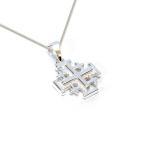 Detailed Jerusalem Cross In Sterling Silver