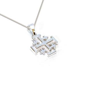 Detailed Jerusalem Cross In Sterling Silver
