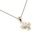 Jerusalem Cross Doubled Layer In Sterling Silver