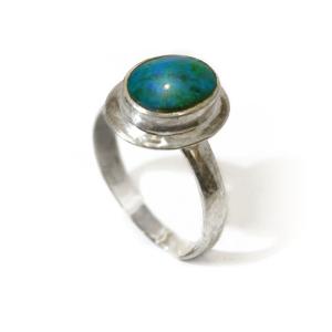Sterling Silver Ring With Eilat Stone