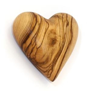 Lovely Handmade Heart From Olive Wood