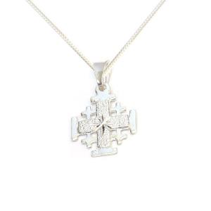 Attractive Jerusalem Cross In Sterling Silver Made In Isarel