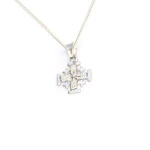 Sterling Silver Jerusalem Cross Necklace From The Holy Land