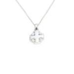 Simple Sterling Silver Jerusalem Cross Pendant